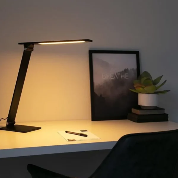 bureaulamp_serenade_zwart_4.webp Best Straluma Bureaulamp Serenade zwart dimbaar