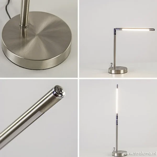 Best Sale Straluma Burolamp Ugello nikkel met pushdimmer