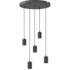calex_lichts_retro_pendel_0.webp Hot Straluma Calex 5-lichts retro pendels rond 50 cm zwart