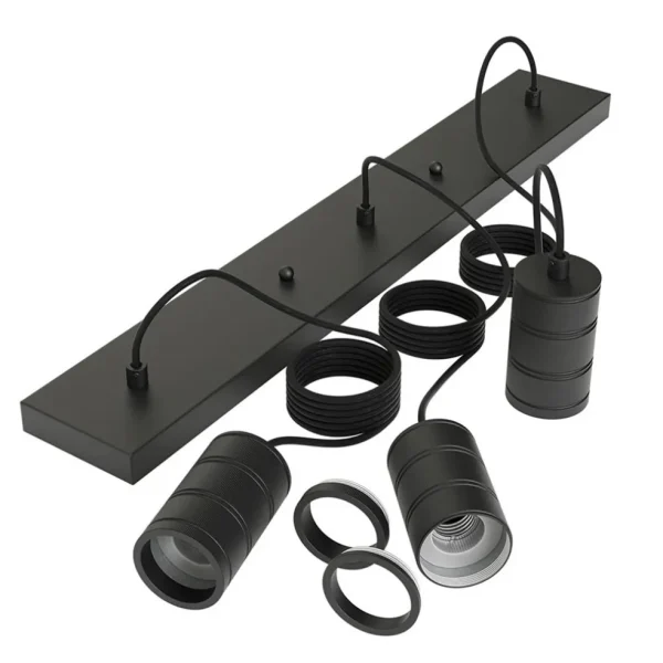 calex_multipendel_lichts__1.webp Fashion Straluma Calex multipendel 3-lichts balk E27 pendels zwart