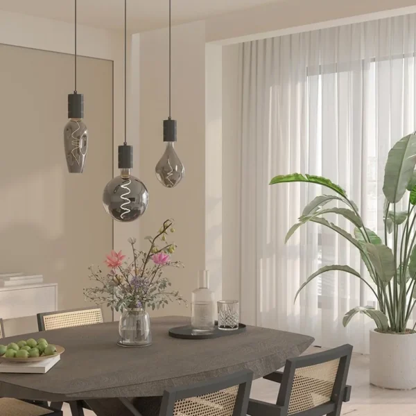 calex_multipendel_lichts__4.webp Fashion Straluma Calex multipendel 3-lichts balk E27 pendels zwart