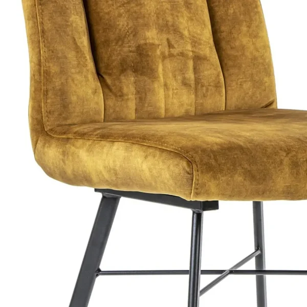 chique_eetkamerstoel_velo_3.webp Best Straluma Chique eetkamerstoel velours goud
