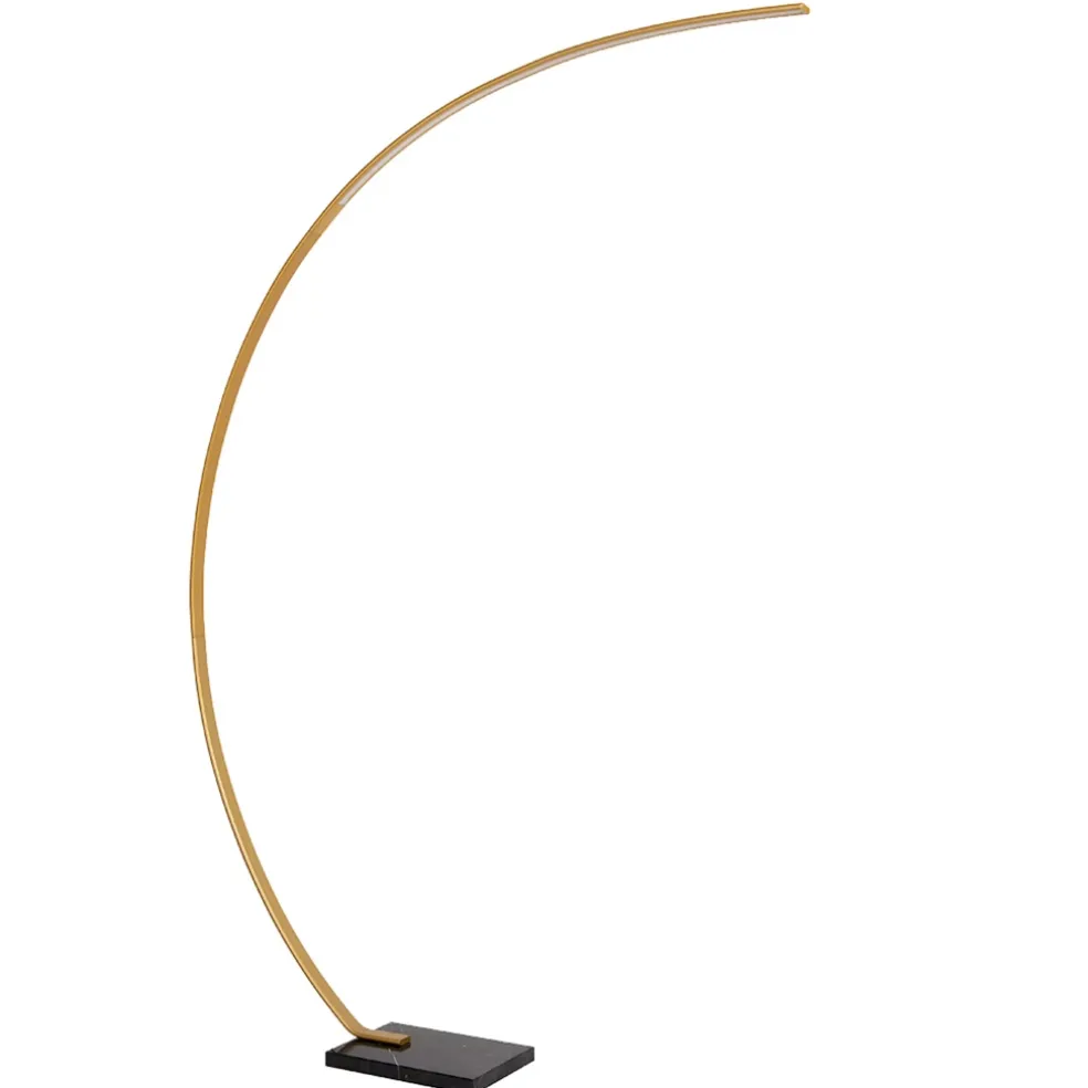 chique_led_vloerlamp_goud_0.webp Outlet Straluma Chique LED vloerlamp goud met zwart marmer