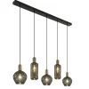 chique_lichts_hanglamp_sm_1.webp Discount Straluma Chique 5-lichts hanglamp smoke glas met brons