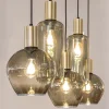 chique_lichts_hanglamp_sm_2.webp Discount Straluma Chique 5-lichts hanglamp smoke glas met brons