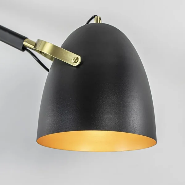 chique_plafondlamp_zwart__2.webp Sale Straluma Chique plafondlamp zwart met goud verstelbaar
