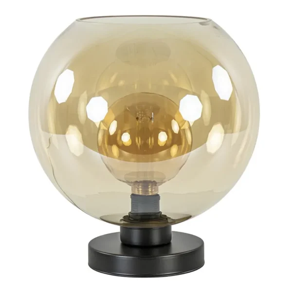 Shop Straluma Chique tafellamp amber glazen bol 30 cm