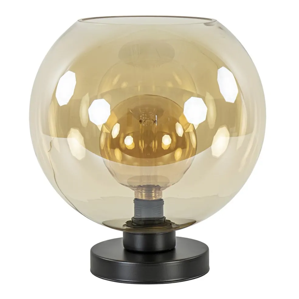 chique_tafellamp_amber_gl_0.webp Shop Straluma Chique tafellamp amber glazen bol 30 cm