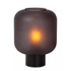 chique_tafellamp_zwart_me_1.webp Discount Straluma Chique tafellamp zwart met mat zwart glas