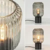 chique_tafellamp_zwart_me_3-3.webp Online Straluma Chique tafellamp zwart met smal smoke glas