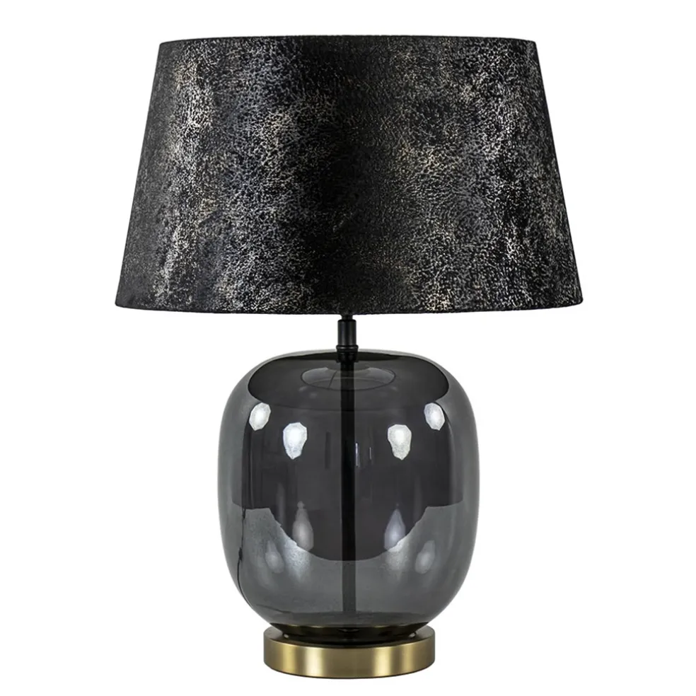 chique_tafellamp_zwartgou_0.webp Shop Straluma Chique tafellamp zwart/goud met kap