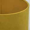 cilinder_kap_fluweel_oker_1.webp Store Straluma Cilinder kap fluweel oker geel met goud 25 cm