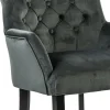 Discount Straluma Comfortabele armstoel donker grijs met zwarte poot