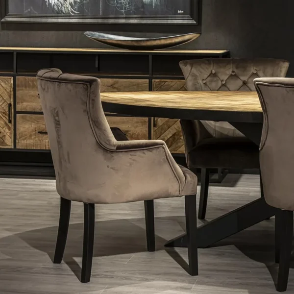 comfortabele_armstoel_don_4-1.webp Hot Straluma Comfortabele armstoel donker taupe met zwarte poot
