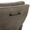 Store Straluma Comfortabele armstoel olijf groen met wieltjes en handgreep