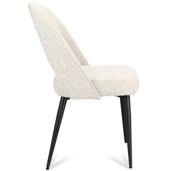 comfortabele_eetkamerstoe_2.webp Sale Straluma Comfortabele eetkamerstoel grijs met zwarte poot