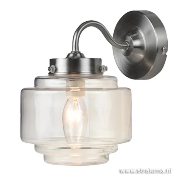 deco_wandlamp_staal_met_h_1.webp Flash Sale Straluma Deco wandlamp staal met helder glas