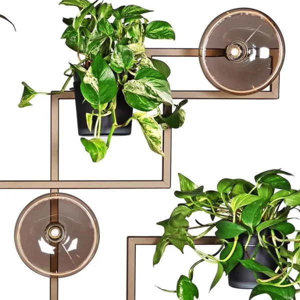 decoratief_metalen_wandre_2.webp Sale Straluma Decoratief metalen wandrek inclusief potten