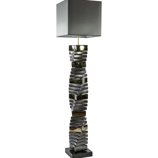 decoratieve_vloerlamp_gri_0.webp Cheap Straluma Decoratieve vloerlamp grijs/goud met vierkante kap