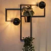 decoratieve_wandlamp_zwar_4-1.webp Sale Straluma Decoratieve wandlamp zwart met 2 plantenpotten