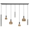 design_hanglamp_lichts_zw_1.webp Cheap Straluma Design hanglamp 7-lichts zwart met nikkel