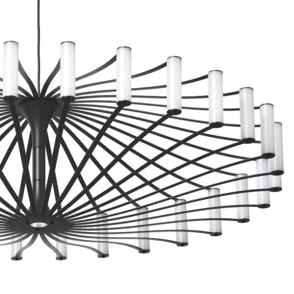 design_led_hanglamp_wheel_1.webp Discount Straluma Design LED hanglamp Wheel zwart 75 cm