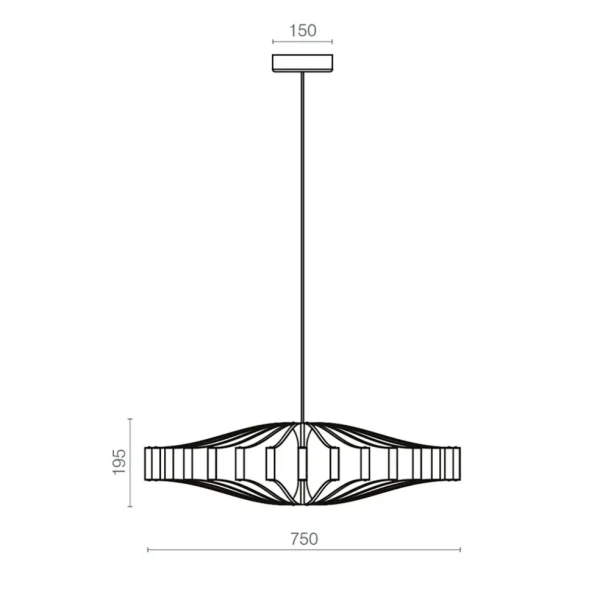 design_led_hanglamp_wheel_2.webp Discount Straluma Design LED hanglamp Wheel zwart 75 cm