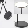 design_led_uplighter_met__2.webp New Straluma Design LED uplighter met leesarm zwart geborsteld staal