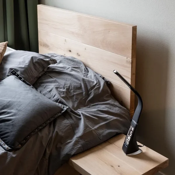 Sale Straluma Design tafellamp zwart met klok en dimbaar LED
