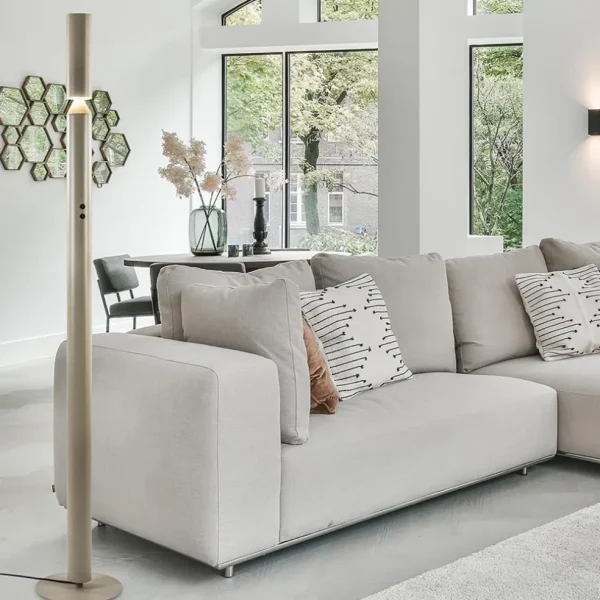 Clearance Straluma Design vloerlamp beige up+down