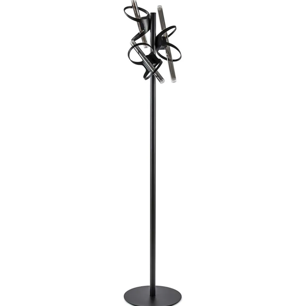 design_vloerlamp_mat_zwar_0-1.webp Sale Straluma Design vloerlamp mat zwart metaal inclusief LED