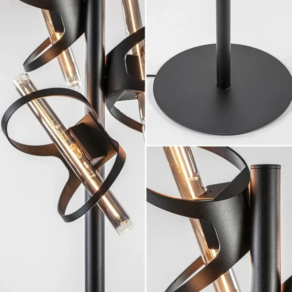 design_vloerlamp_mat_zwar_3-1.webp Sale Straluma Design vloerlamp mat zwart metaal inclusief LED