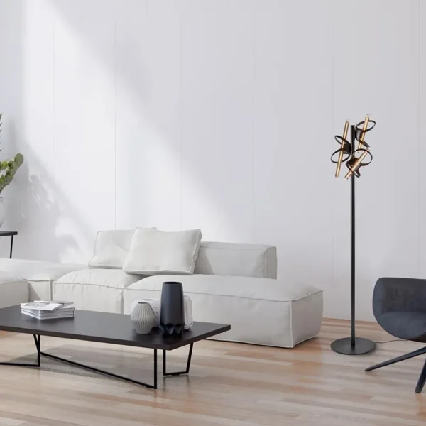 design_vloerlamp_mat_zwar_4-1.webp Sale Straluma Design vloerlamp mat zwart metaal inclusief LED