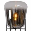 design_vloerlamp_zwart_fr_2.webp Flash Sale Straluma Design vloerlamp zwart frame met grote glazen kap
