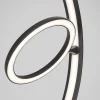 Hot Straluma Design vloerlamp zwart met dubbele LED ring