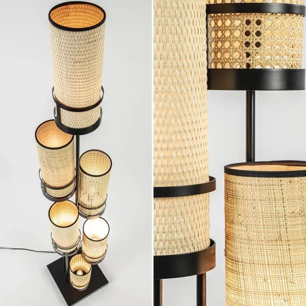 design_vloerlamp_zwart_me_2.webp Online Straluma Design vloerlamp zwart met webbing kappen