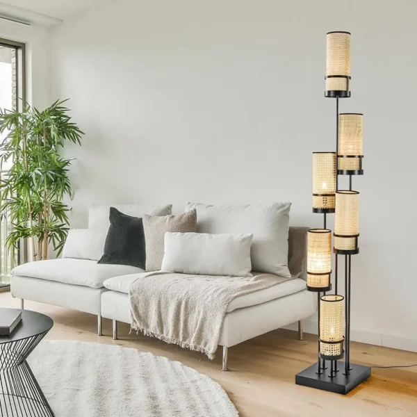 design_vloerlamp_zwart_me_4.webp Online Straluma Design vloerlamp zwart met webbing kappen