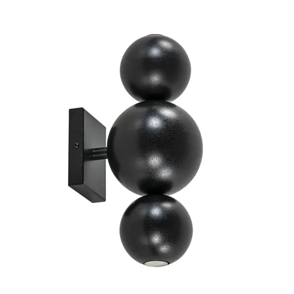 design_wandlamp_textured__0.webp Sale Straluma Design wandlamp textured black inclusief LED