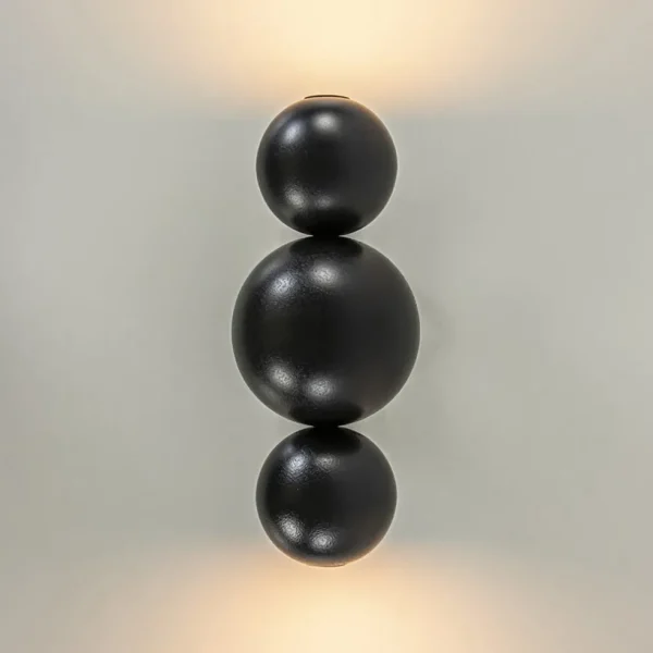 design_wandlamp_textured__2.webp Sale Straluma Design wandlamp textured black inclusief LED