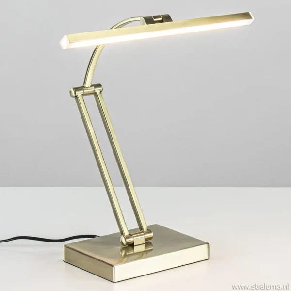dimbare_led_bureaulamp_br_1.webp Hot Straluma Dimbare LED bureaulamp brons verstelbaar