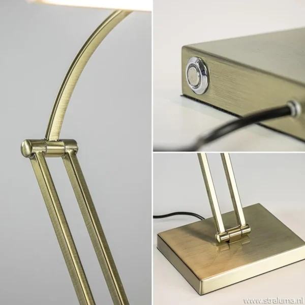 dimbare_led_bureaulamp_br_3.webp Hot Straluma Dimbare LED bureaulamp brons verstelbaar