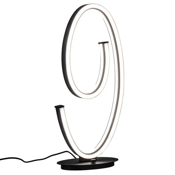 dimbare_led_tafellamp_mat_1.webp Hot Straluma Dimbare LED tafellamp mat zwart ovaal