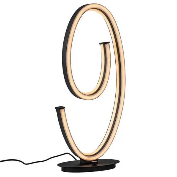 dimbare_led_tafellamp_mat_2.webp Hot Straluma Dimbare LED tafellamp mat zwart ovaal