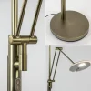 dimbare_led_uplighter_met_2.webp Sale Straluma Dimbare LED uplighter met leeslamp donker brons
