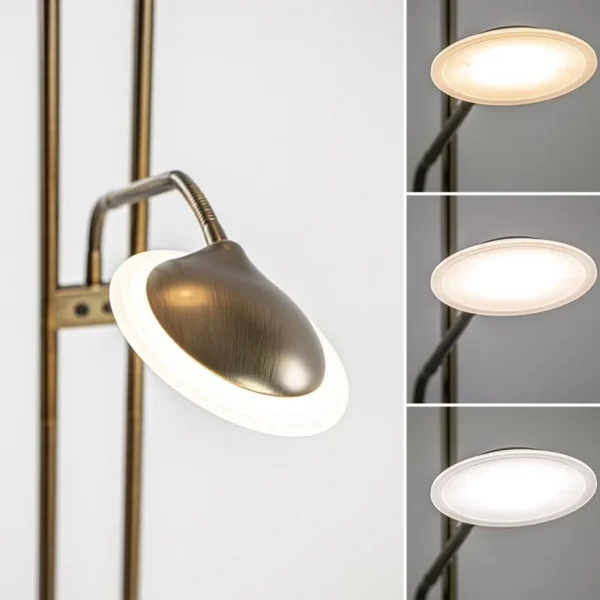dimbare_led_uplighter_met_3-1.webp Clearance Straluma Dimbare LED uplighter met leeslamp donker brons