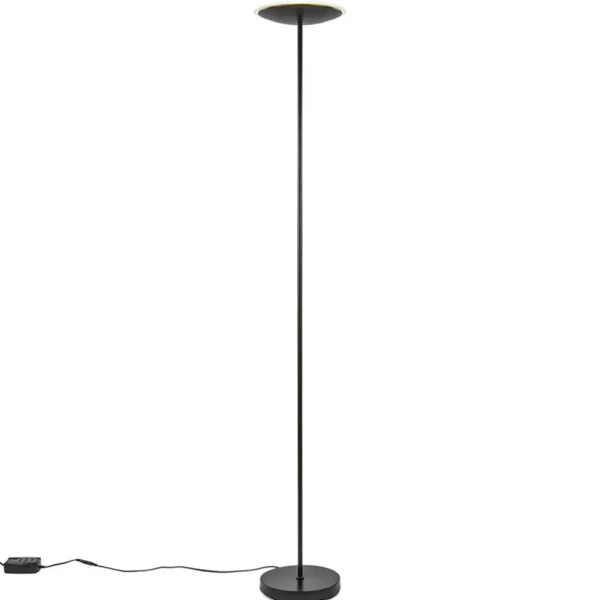 dimbare_led_uplighter_vlo_1.webp Clearance Straluma Dimbare LED uplighter vloerlamp mat zwart