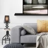 draad_tafellamp_zwart_met_4.webp Discount Straluma Draad tafellamp zwart met cilinder kap