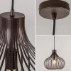 New Straluma Draadhanglamp landelijk brons-bruin 38cm