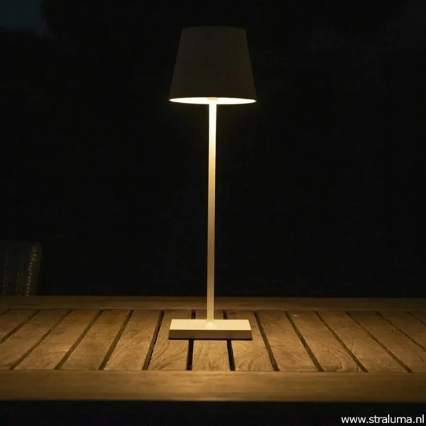 draadloze_tafellamp_wit_m_4-1.webp Clearance Straluma Draadloze tafellamp wit met dimbaar LED