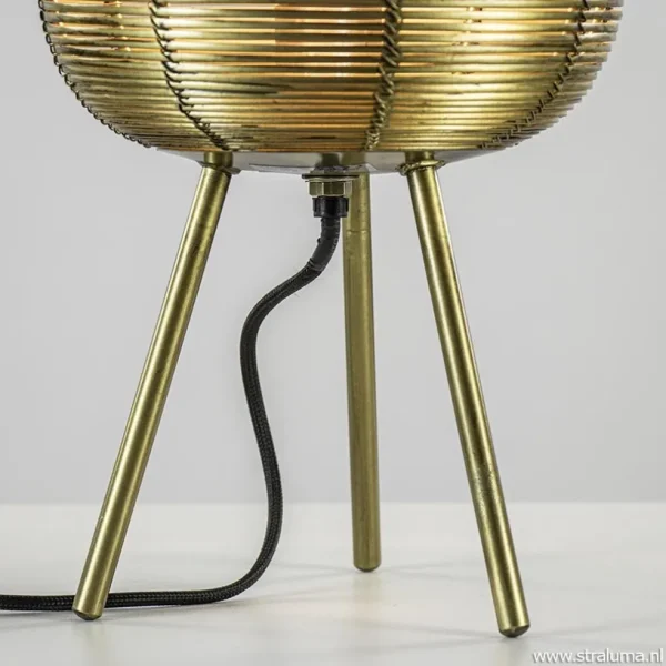 driepoot_tafellamp_antiek_2.webp Flash Sale Straluma Driepoot tafellamp antiek brons Light & Living